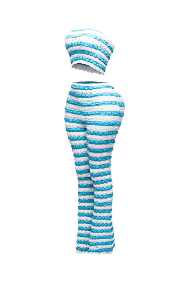 Popcorn Fabric Tube Top And Pants set - Muvin 