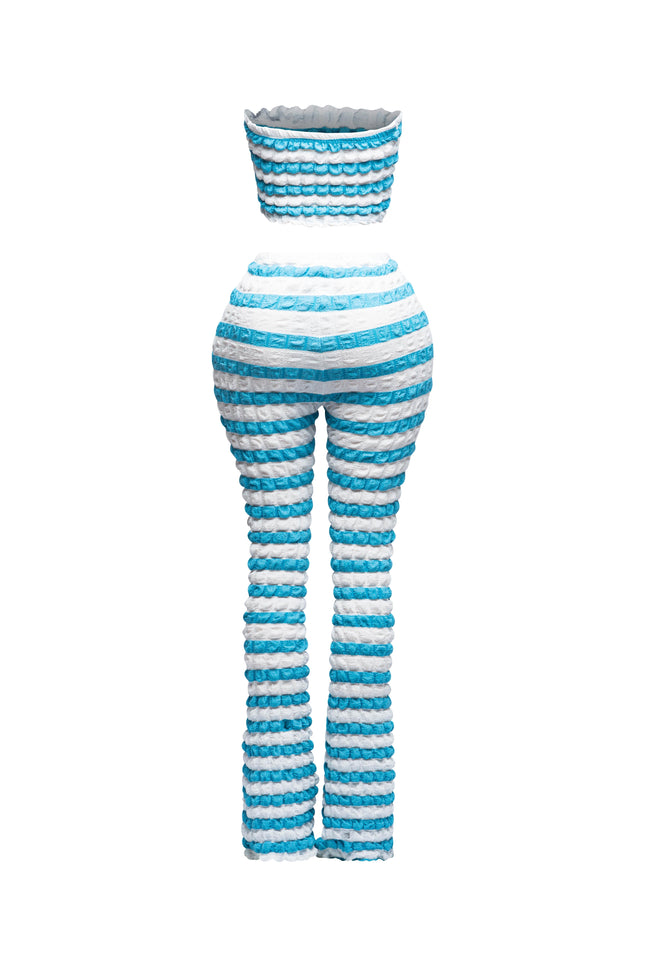 Popcorn Fabric Tube Top And Pants set - Muvin 