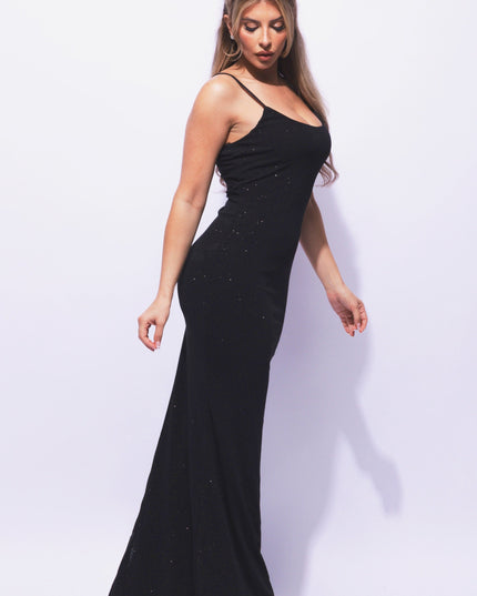 Sparkling mesh maxi dress - Muvin 