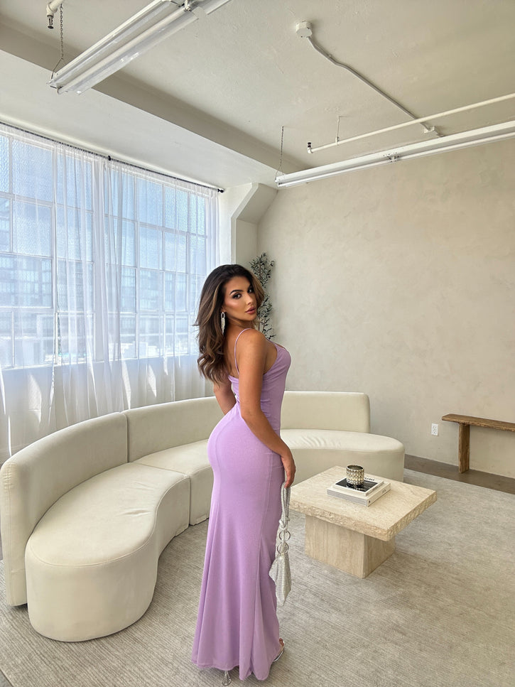 Sparkling mesh maxi dress - Muvin 
