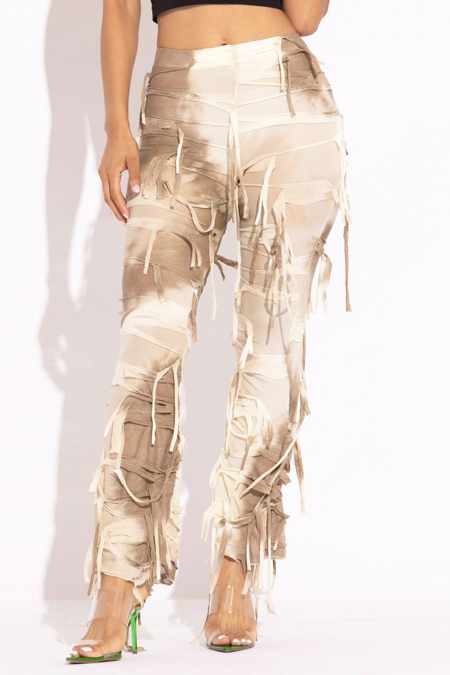Distressed Flare Pant - Muvin 