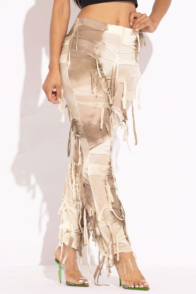 Distressed Flare Pant - Muvin 
