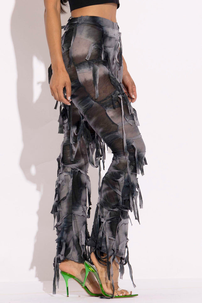 Distressed Flare Pant - Muvin 