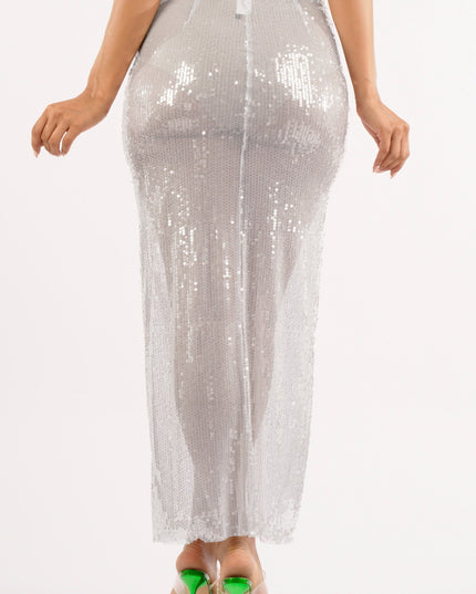 Sequin maxi skirt - Muvin 
