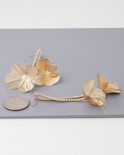 Delicate Blossom Jewel Drop Earrings - Muvin 