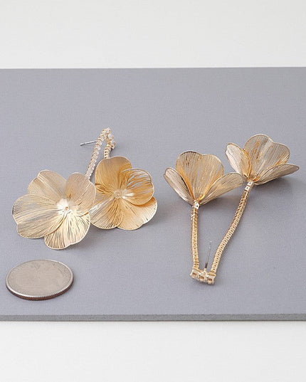 Delicate Blossom Jewel Drop Earrings - Muvin 