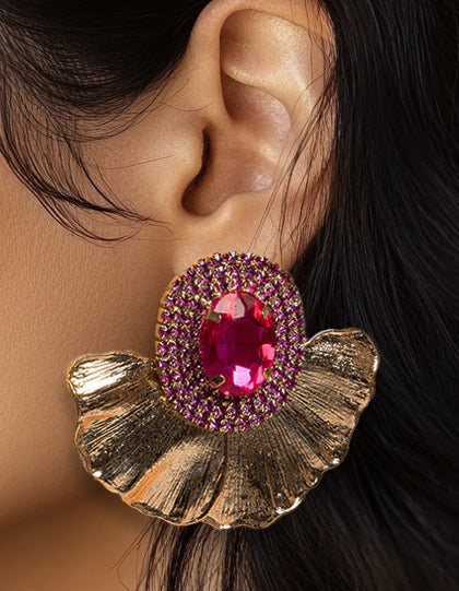 Fleur Royale Statement Earring - Muvin 