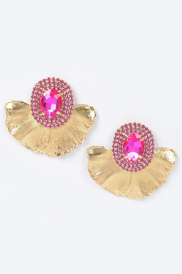 Fleur Royale Statement Earring - Muvin 