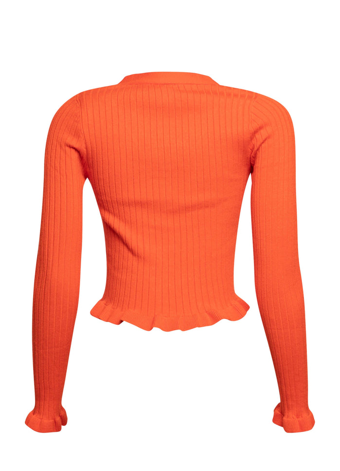 Ribbed Button-Up Cardigan - Muvin 