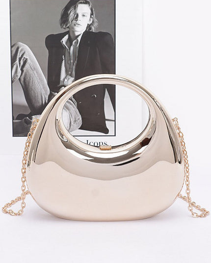 Metallic Plastic Party Clutch - Muvin 