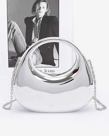 Metallic Plastic Party Clutch - Muvin 