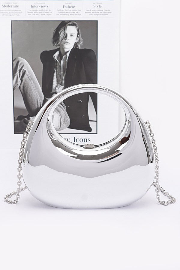 Metallic Plastic Party Clutch - Muvin 