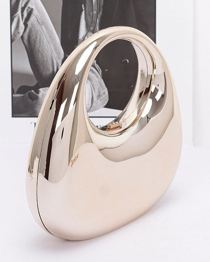 Metallic Plastic Party Clutch - Muvin 