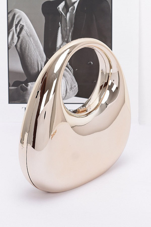Metallic Plastic Party Clutch - Muvin 