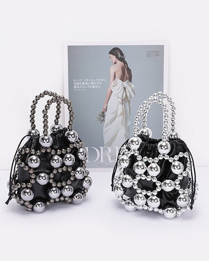 Metallic Plastic Ball Party Clutch w/Pouch - Muvin 