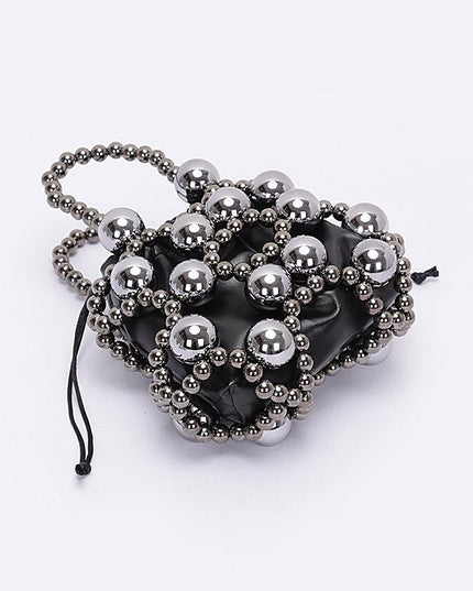 Metallic Plastic Ball Party Clutch w/Pouch - Muvin 