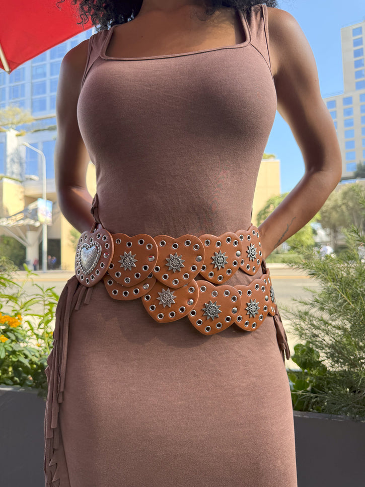 Cosmic Crush Heart Concho Belt - Muvin 