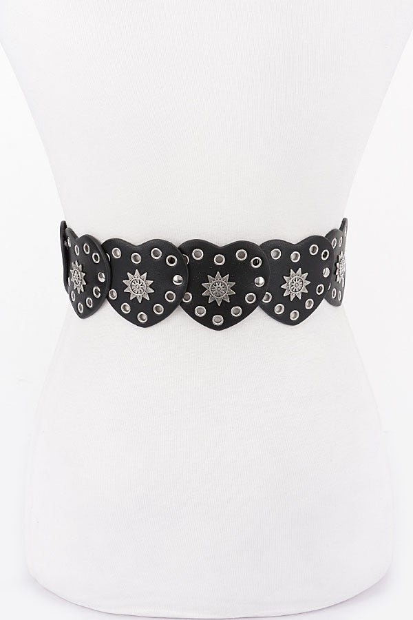 Cosmic Crush Heart Concho Belt - Muvin 