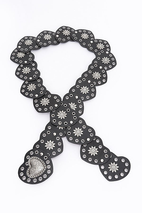 Cosmic Crush Heart Concho Belt - Muvin 