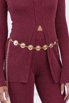 Round Metal Chain Belt - Muvin 