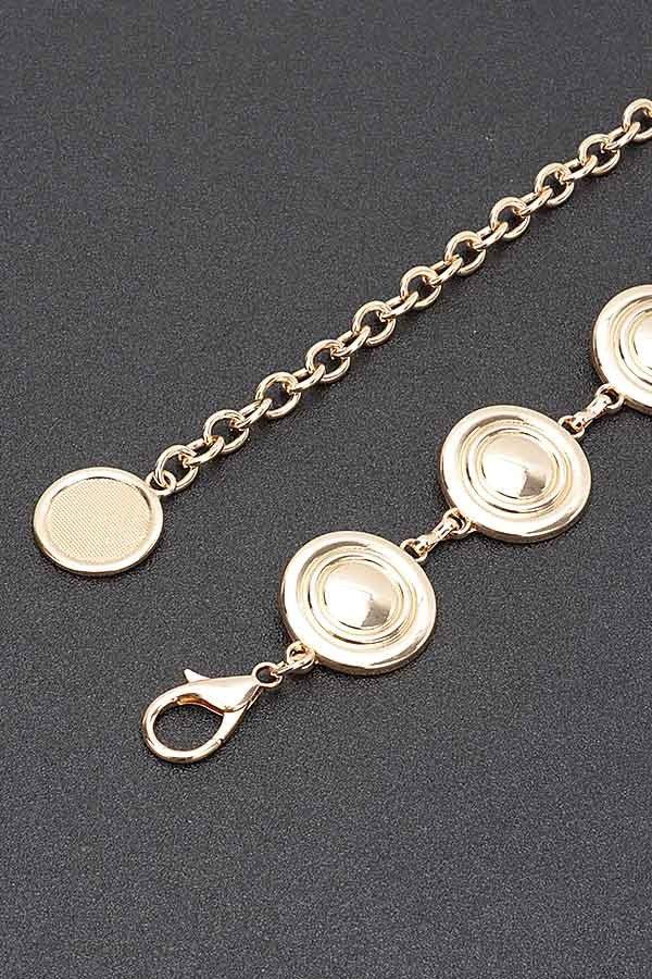 Round Metal Chain Belt - Muvin 