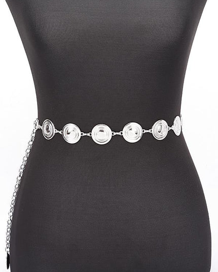 Round Metal Chain Belt - Muvin 