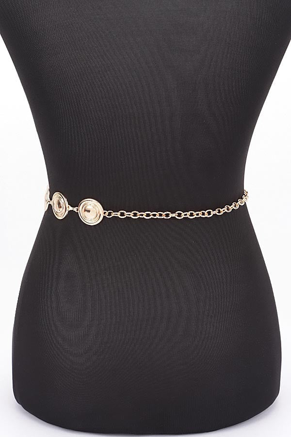 Round Metal Chain Belt - Muvin 