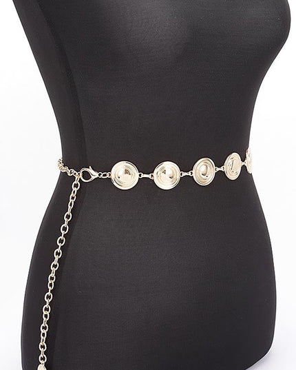 Round Metal Chain Belt - Muvin 