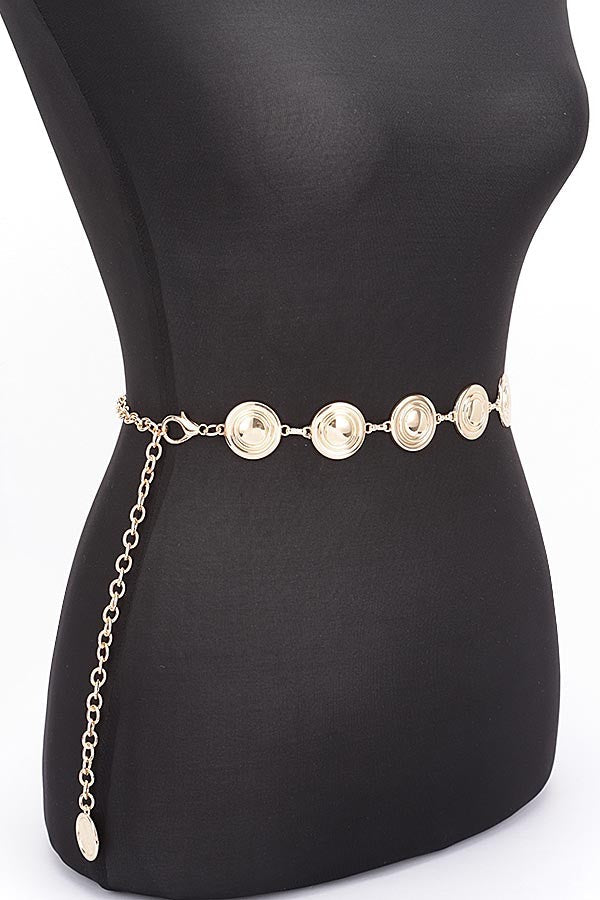 Round Metal Chain Belt - Muvin 