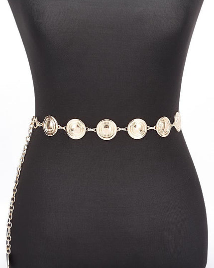 Round Metal Chain Belt - Muvin 