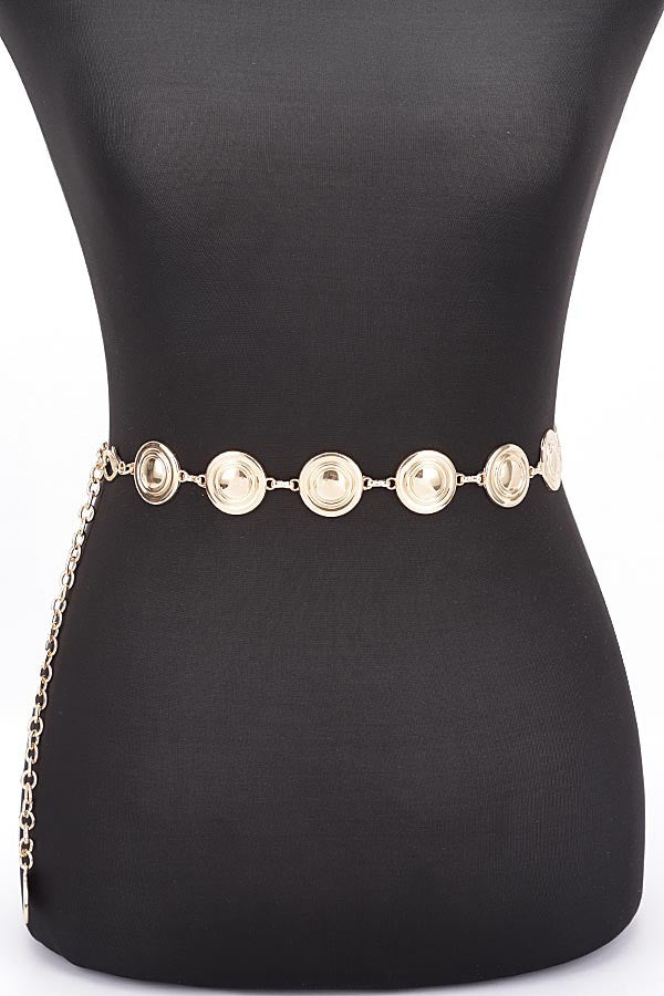 Round Metal Chain Belt - Muvin 