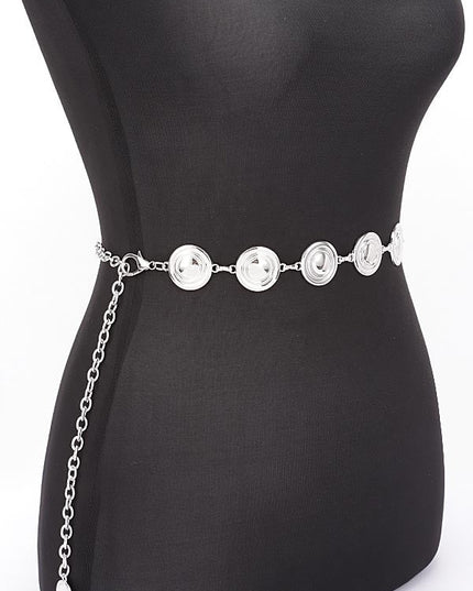 Round Metal Chain Belt - Muvin 