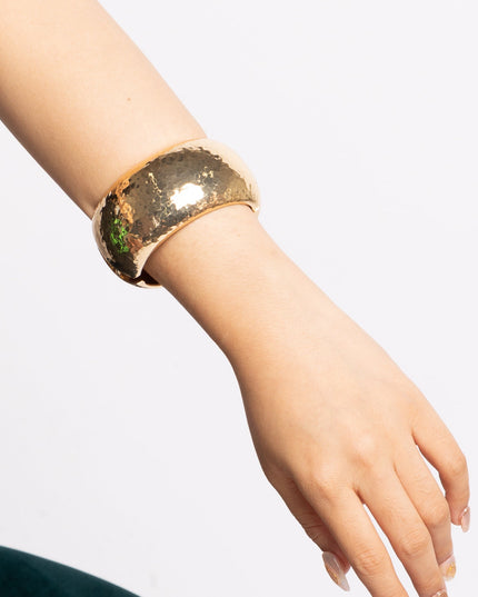 Hammered Metal Bangle Bracelet - Muvin 