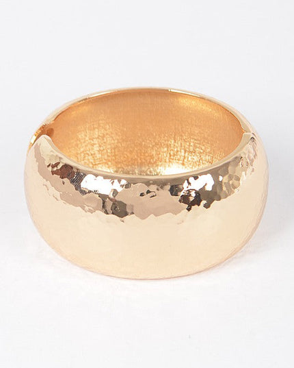 Hammered Metal Bangle Bracelet - Muvin 