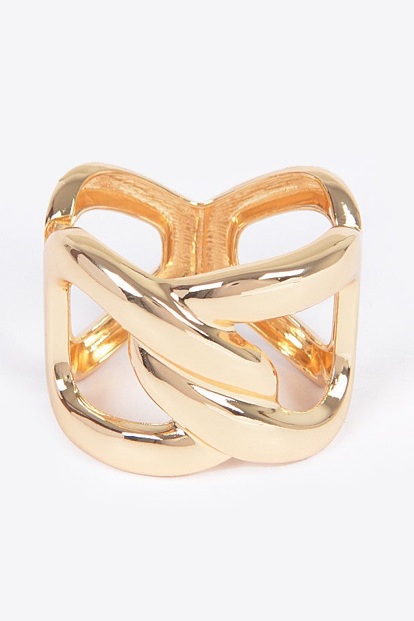 Metal Srping Hinge Cuff - Muvin 