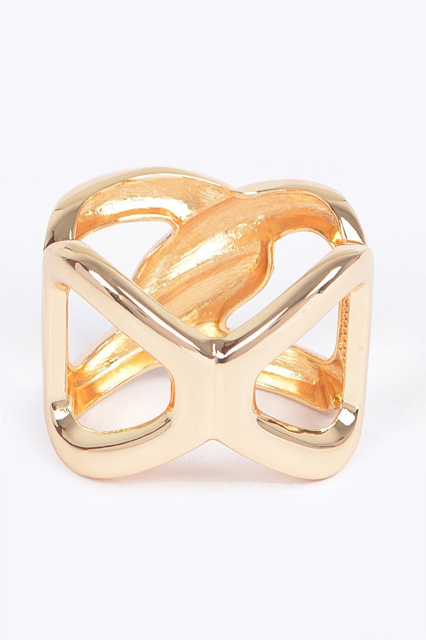 Metal Srping Hinge Cuff - Muvin 