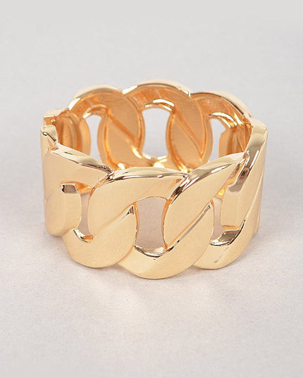 Wide Chain Metal Bracelet - Muvin 
