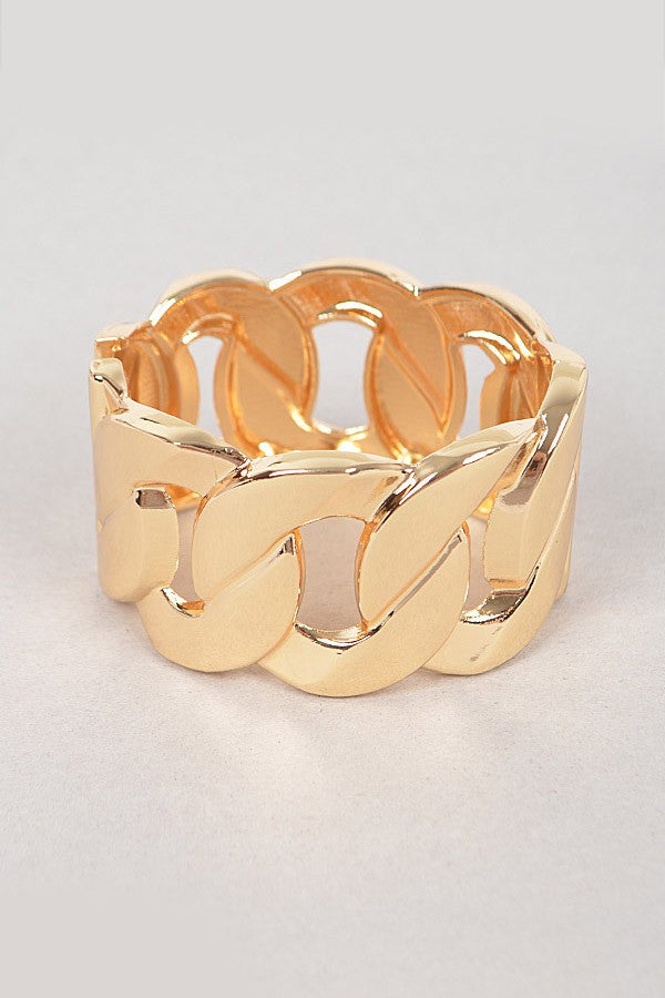 Wide Chain Metal Bracelet - Muvin 