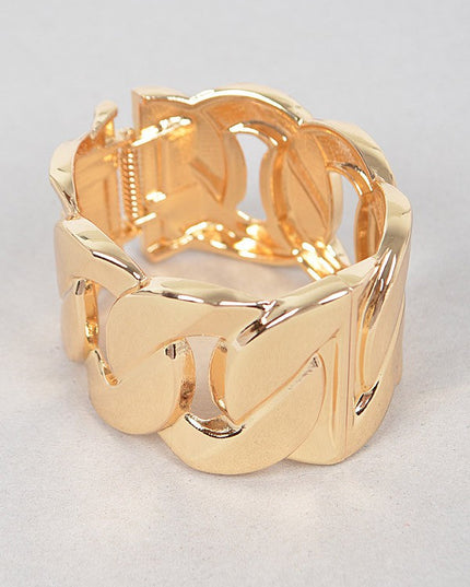 Wide Chain Metal Bracelet - Muvin 