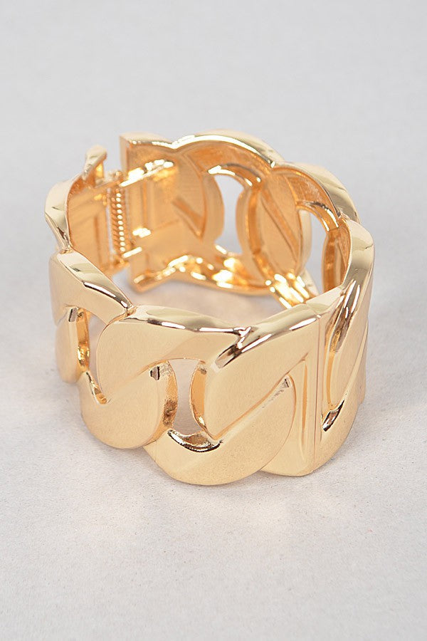 Wide Chain Metal Bracelet - Muvin 