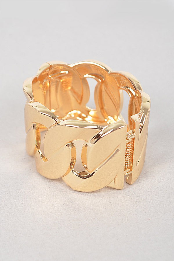 Wide Chain Metal Bracelet - Muvin 