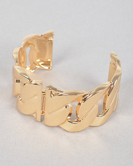 Wide Chain Metal Bracelet - Muvin 