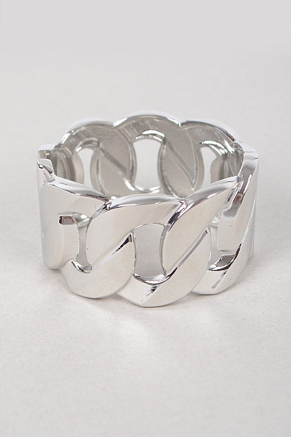 Wide Chain Metal Bracelet - Muvin 