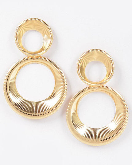 Double Hoop Statement Earrings - Muvin 