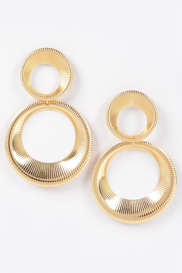 Double Hoop Statement Earrings - Muvin 