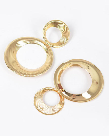 Double Hoop Statement Earrings - Muvin 