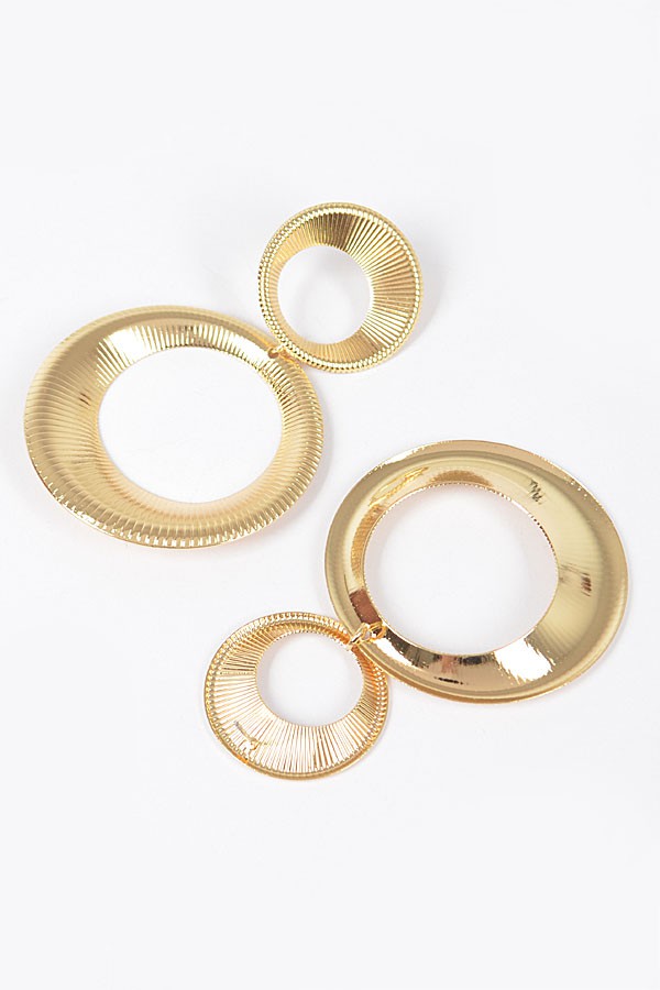 Double Hoop Statement Earrings - Muvin 