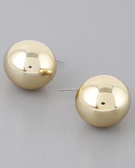 Bulky Shiny Teardrop Earrings - Muvin 
