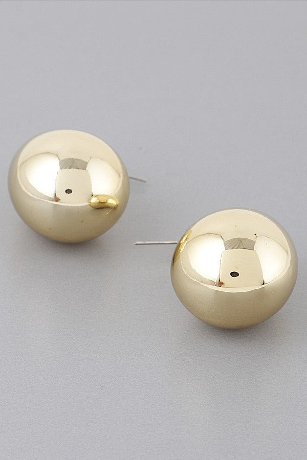 Bulky Shiny Teardrop Earrings - Muvin 