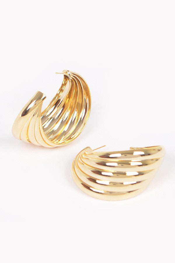 Metal Gold Plated Earring - Muvin 